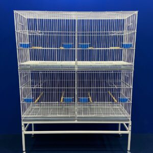 207 - VOADEIRA P/ CALOPSITAS - MALHA LARGA (2 + SUPORTE)