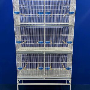 208* - VOADEIRA P/ CALOPSITAS OU AGAPORNIS - MALHA FINA (3 + SUPORTE)