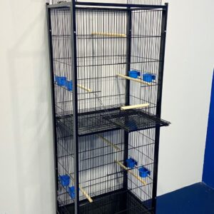 317 - VIVEIRO DUPLO PARA CALOPSITAS E AGAPORNIS (2 ANDARES)