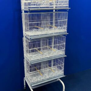 212 - RACK COM 4 CRIADEIRAS P/ CANÁRIO (6 COMEDORES)