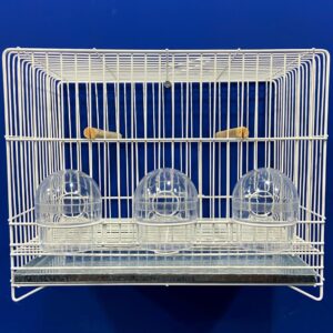 255 - GAIOLA EXPOSIÇÃO CANÁRIO - 3 COMEDORES