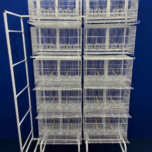 212 - CONJUNTO 10 CRIADEIRAS P/ CANÁRIO + SISTEMA DE ESTEIRA