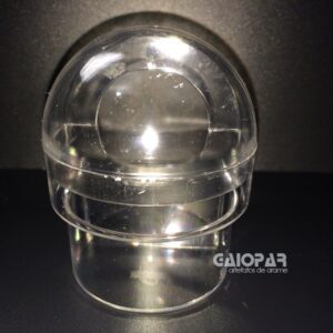 A86 - COMEDOURO 1/2 LUA P/ CANÁRIOS - COM TAMPA